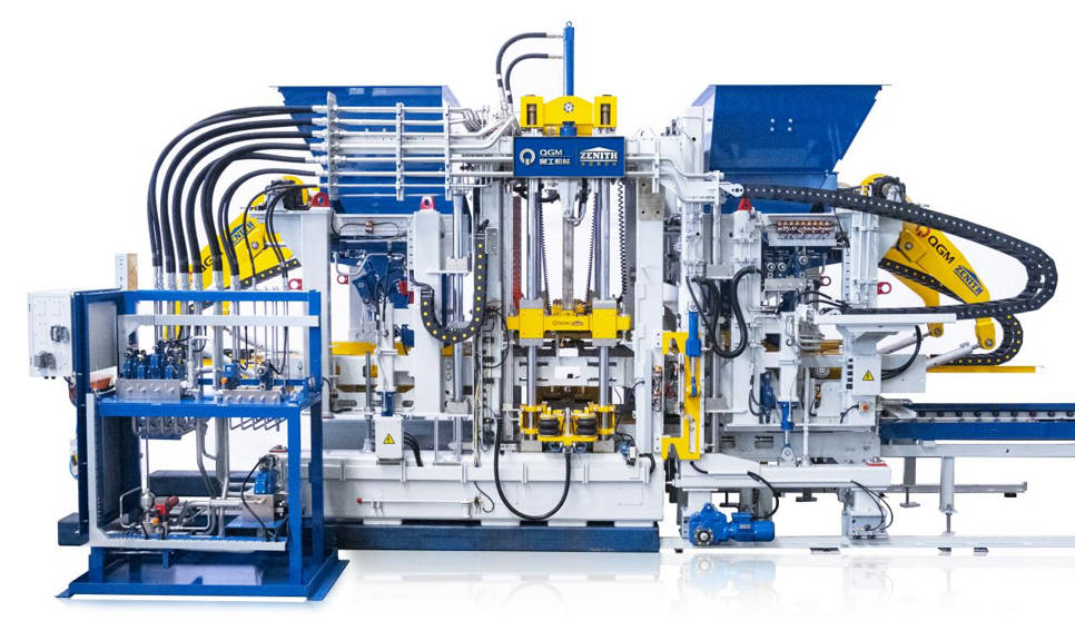 Altnivela Brika Maŝino por Alt-Efikecaj Konkretaj Blokoj
